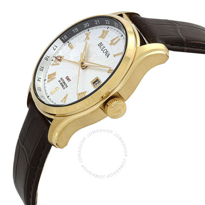 بولوفا، ساعة ويلتون جي إم تي أوتوماتيكية للرجال بمينا فضي