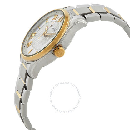 Bulova, Wilton Quartz Silver Dial Two-Tone Men's Watch