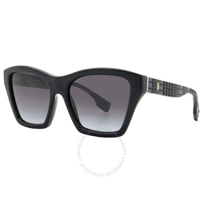 نظارات شمسية نسائية من بربري، أردن، رمادية متدرجة، بتصميم فراشة