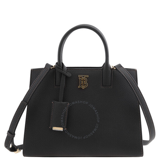 Burberry, Black Frances TB Plaque Tote Bag