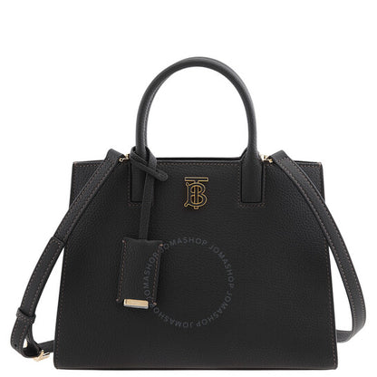Burberry, Black Frances TB Plaque Tote Bag