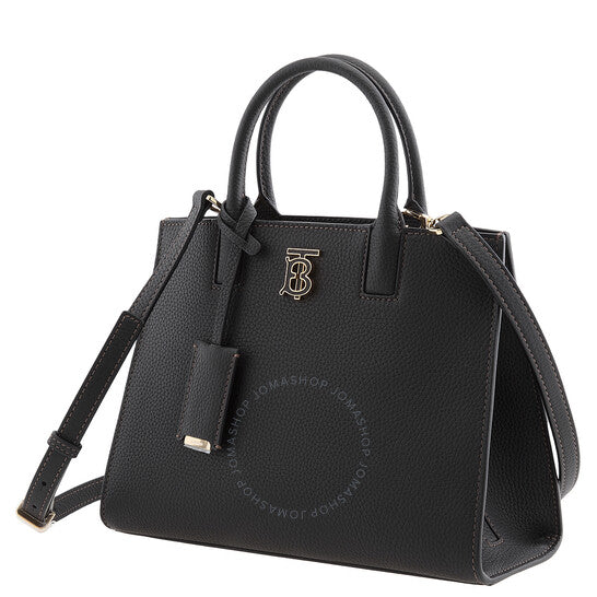 Burberry, Black Frances TB Plaque Tote Bag