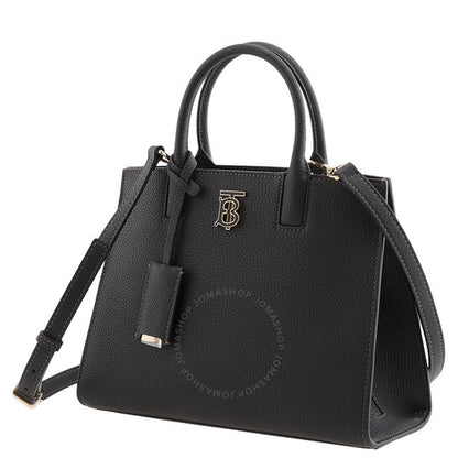 Burberry, Black Frances TB Plaque Tote Bag