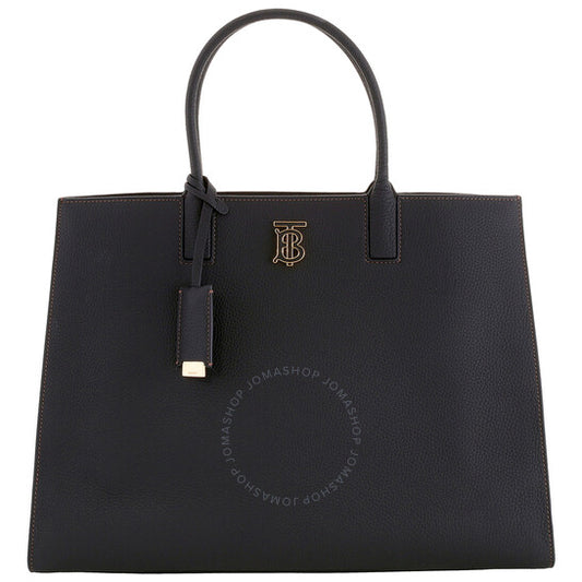 Burberry, Black Grainy Leather Medium Frances Bag