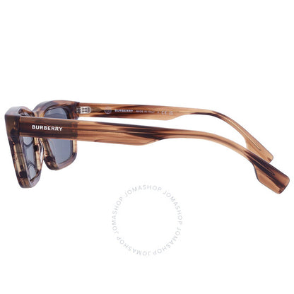 نظارات شمسية رجالية مستطيلة باللون الأزرق من بربري