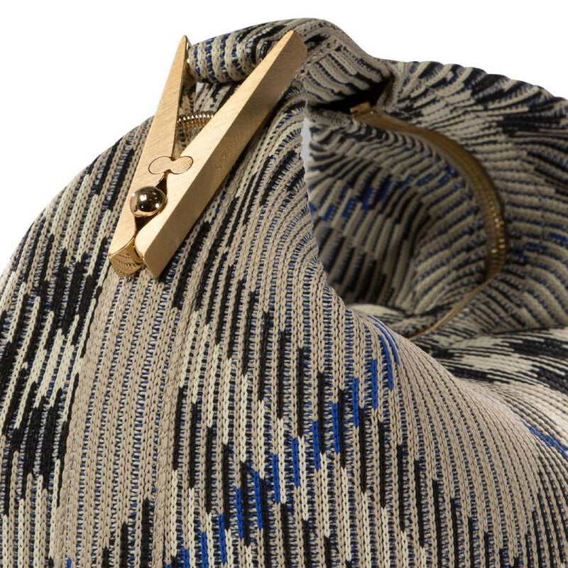 Checked Zipped Medium Tote Bag