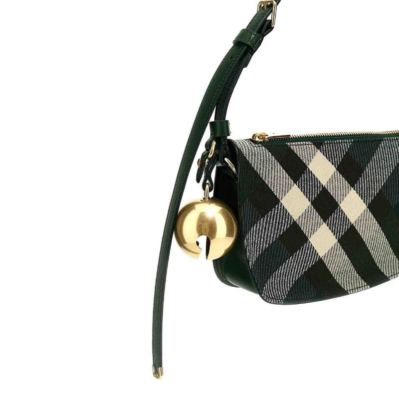 Check Print Shield Shoulder Bag