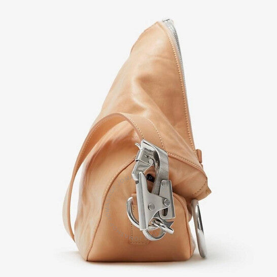 Burberry, Crinkled Leather Small Knight Bag