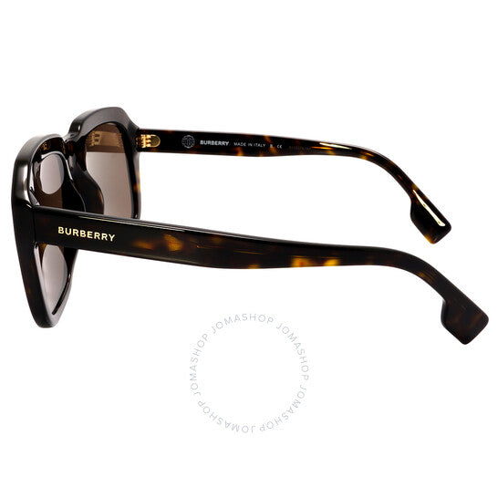 نظارات شمسية مربعة للرجال من بربري، لون بني غامق