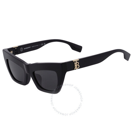 نظارات شمسية نسائية من بربري بتصميم عين القطة باللون الرمادي الداكن