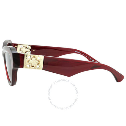 نظارات شمسية نسائية من بربري بتصميم عين القطة باللون الرمادي الداكن