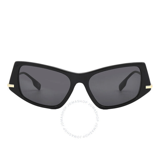 Burberry, Dark Grey Irregular Ladies Sunglasses