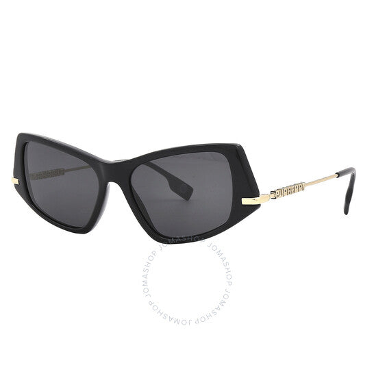 Burberry, Dark Grey Irregular Ladies Sunglasses