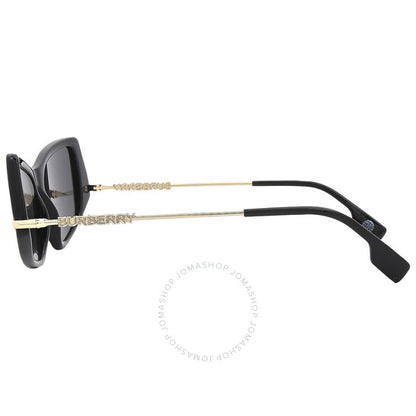 Burberry, Dark Grey Irregular Ladies Sunglasses