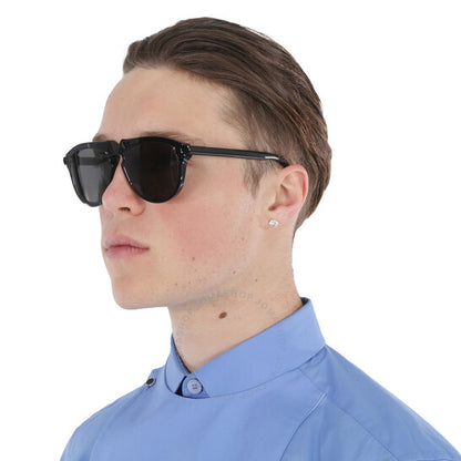 نظارات شمسية رجالية من بربري، باللون الرمادي الداكن