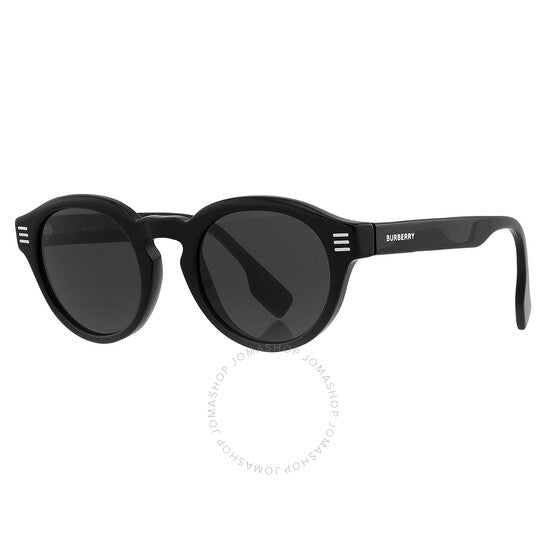 Burberry, Dark Grey Round Men's Sunglasses