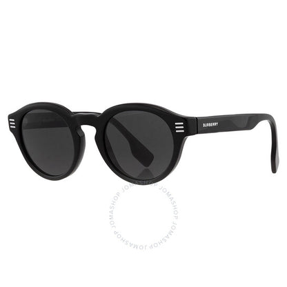 Burberry, Dark Grey Round Men's Sunglasses