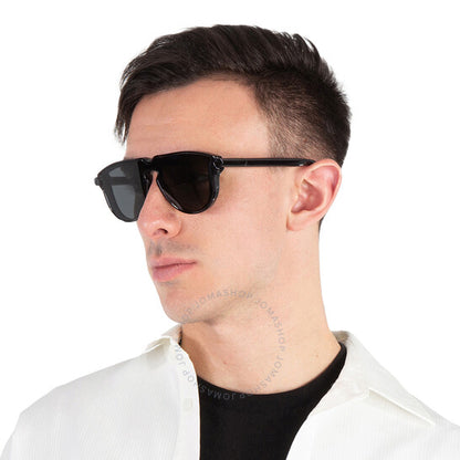 Burberry, Dark Grey Shield Men's Sunglasses