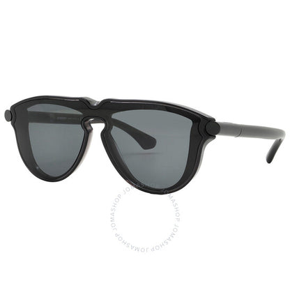 Burberry, Dark Grey Shield Men's Sunglasses