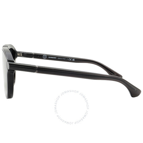 Burberry, Dark Grey Shield Men's Sunglasses