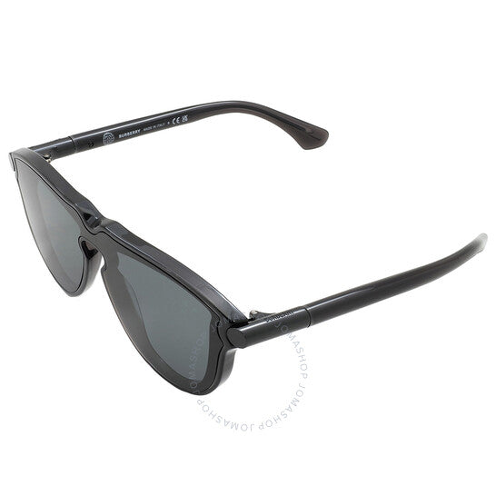 Burberry, Dark Grey Shield Men's Sunglasses
