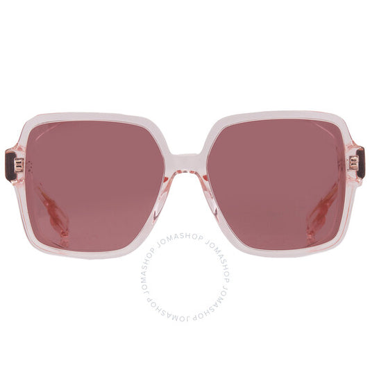نظارات شمسية نسائية مربعة باللون البنفسجي الداكن من بربري