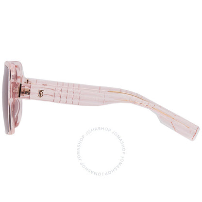 نظارات شمسية نسائية مربعة باللون البنفسجي الداكن من بربري