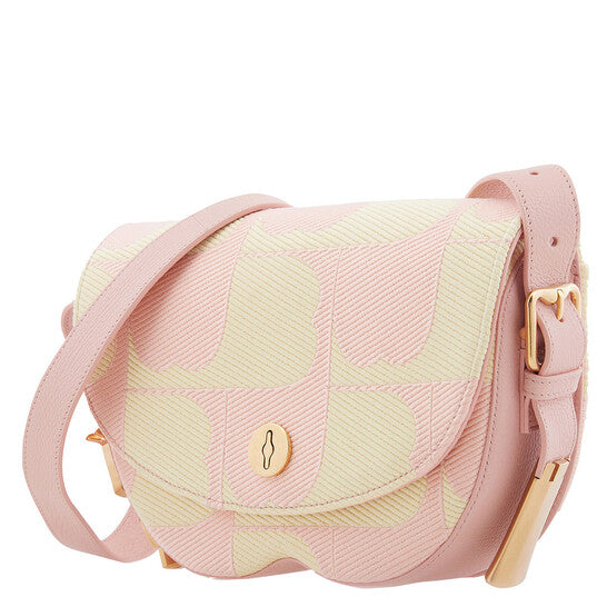 Embroidered B Design Chess Satchel