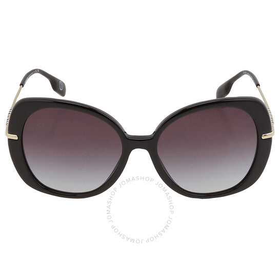 Burberry, Eugenie Grey Gradient Butterfly Ladies Sunglasses