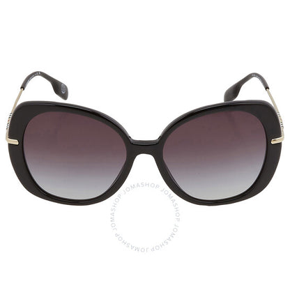 Burberry, Eugenie Grey Gradient Butterfly Ladies Sunglasses
