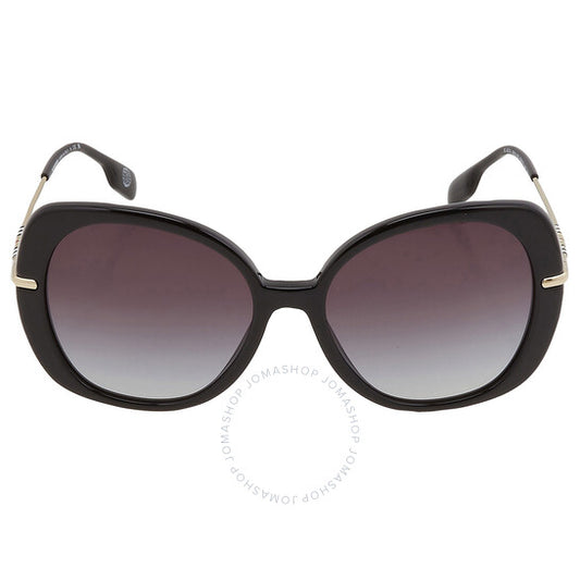 Burberry, Eugenie Grey Gradient Butterfly Ladies Sunglasses