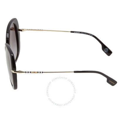 Burberry, Eugenie Grey Gradient Butterfly Ladies Sunglasses