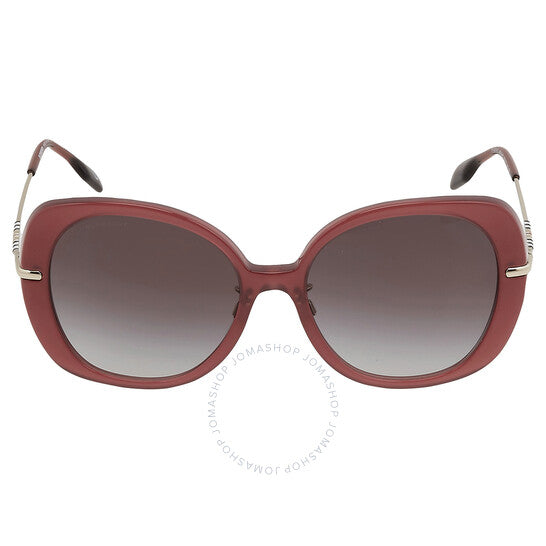 نظارات شمسية نسائية من بربري، يوجيني، رمادية متدرجة اللون، بتصميم فراشة