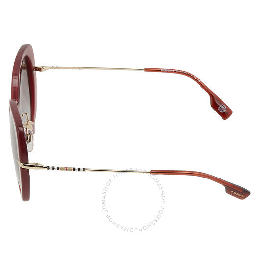 نظارات شمسية نسائية من بربري، يوجيني، رمادية متدرجة اللون، بتصميم فراشة