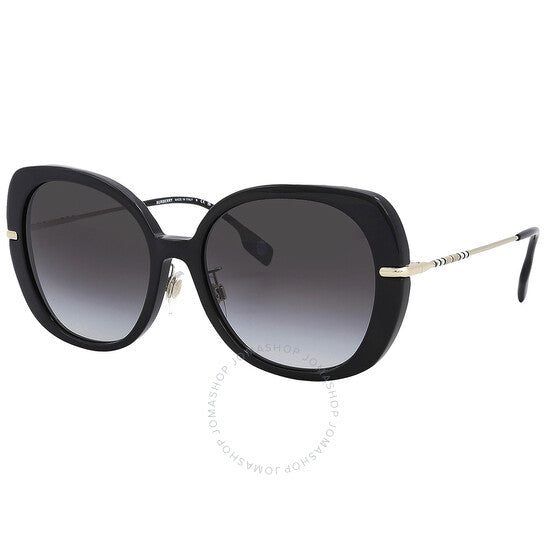 نظارات شمسية نسائية مربعة من بربري، يوجيني رمادية متدرجة اللون