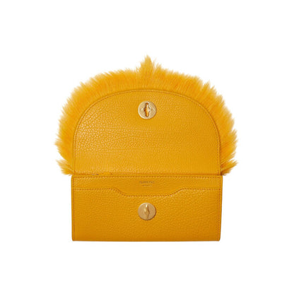 Faux Fur Chess Continental Wallet