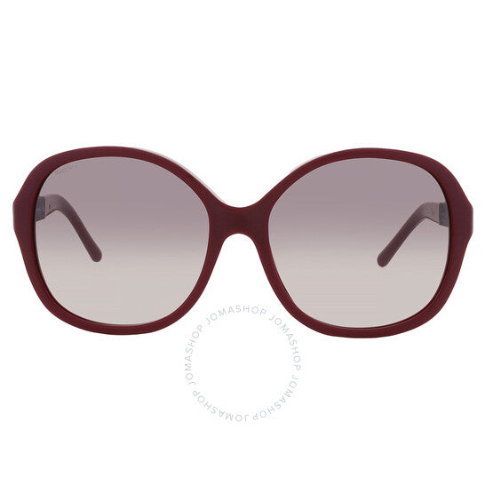 Burberry, Gradient Grey Round Ladies Sunglasses