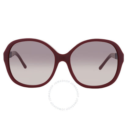 Burberry, Gradient Grey Round Ladies Sunglasses