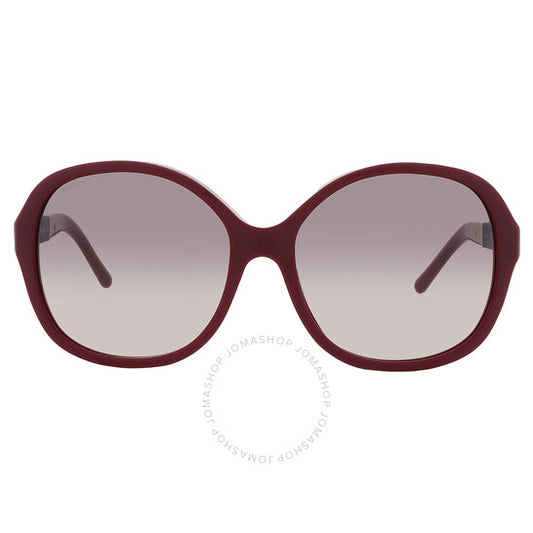 Burberry, Gradient Grey Round Ladies Sunglasses