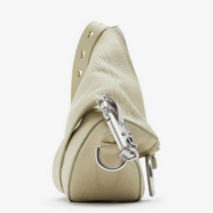 Grainy Calf Leather Convertible Shoulder Bag