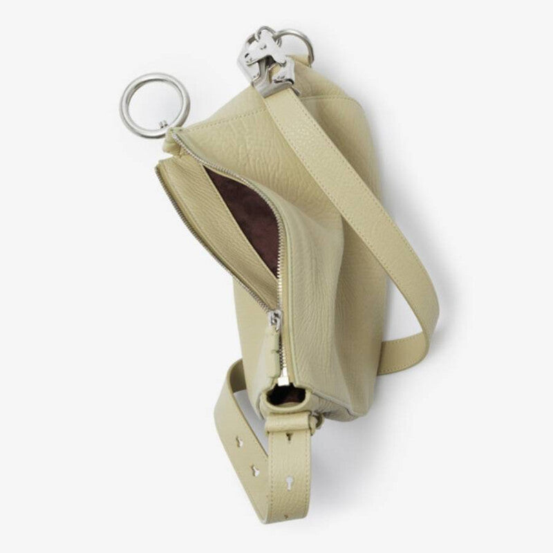 Grainy Calf Leather Convertible Shoulder Bag