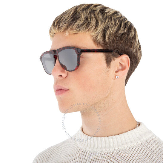 نظارات شمسية بربري بايلوت رمادية عاكسة فضية للرجال