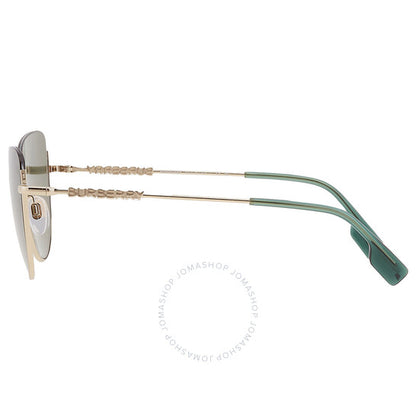 نظارات شمسية نسائية من بربري، هاربر، بتصميم عين القطة باللون الأخضر