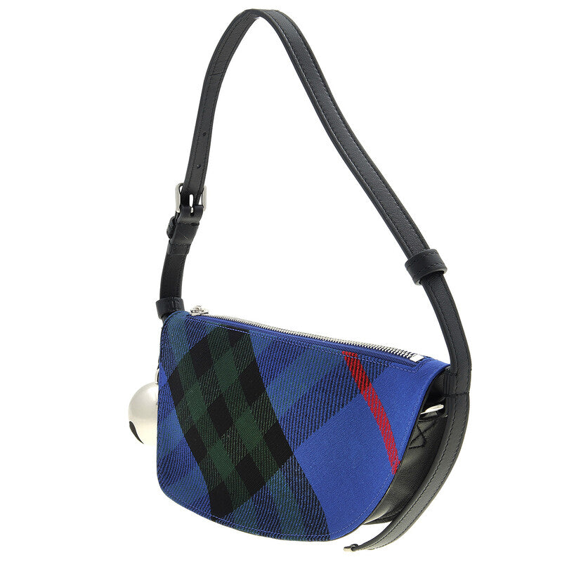 Jacquard Woven Check Shield Sling Bag