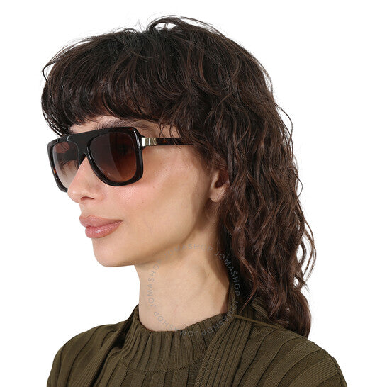 نظارات شمسية نسائية مربعة متدرجة من بربري، جوان براون