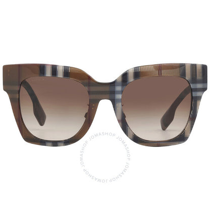 Burberry, Kitty Brown Gradient Butterfly Ladies Sunglasses