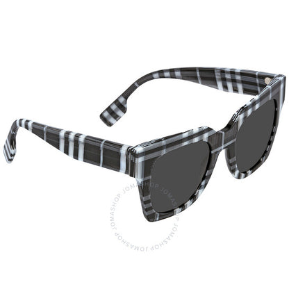 Burberry, Kitty Dark Grey Square Ladies Sunglasses