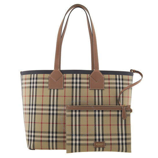 Burberry, Ladies Medium London Check-Pattern Tote Bag