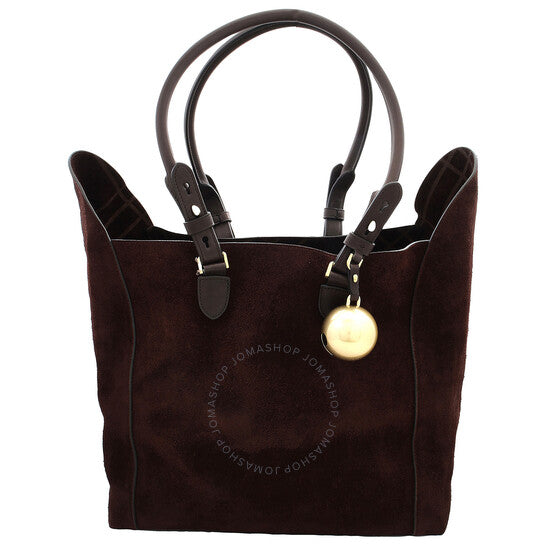 Burberry, Medium Calf Suede Shield Tote Bag