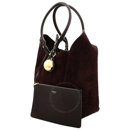 Burberry, Medium Calf Suede Shield Tote Bag